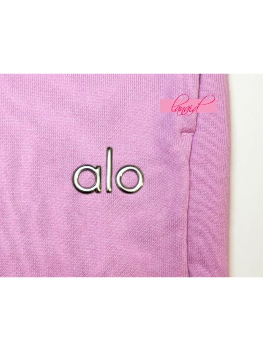 Alo Accolade Straight Leg Sweatpants Candy Heart Pink High-Rise Waist Joggers S - Picture 13 of 14